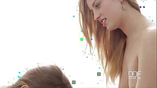 Russian Co-eds experiment close to Super Hot Triad